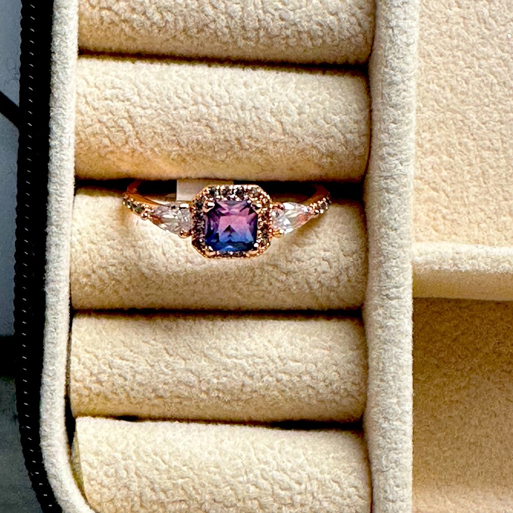 Bomb Party Purple Blue Bi Color Tourmaline size 8